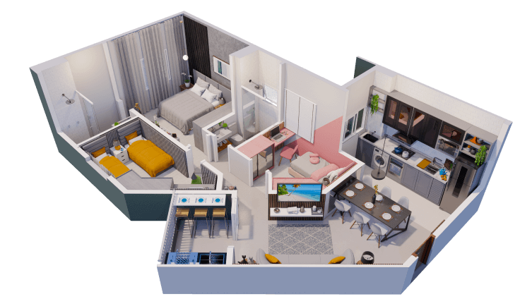 Planta Apartamento Grand Nature